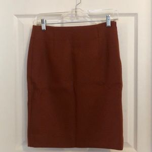 Wool pencil skirt
